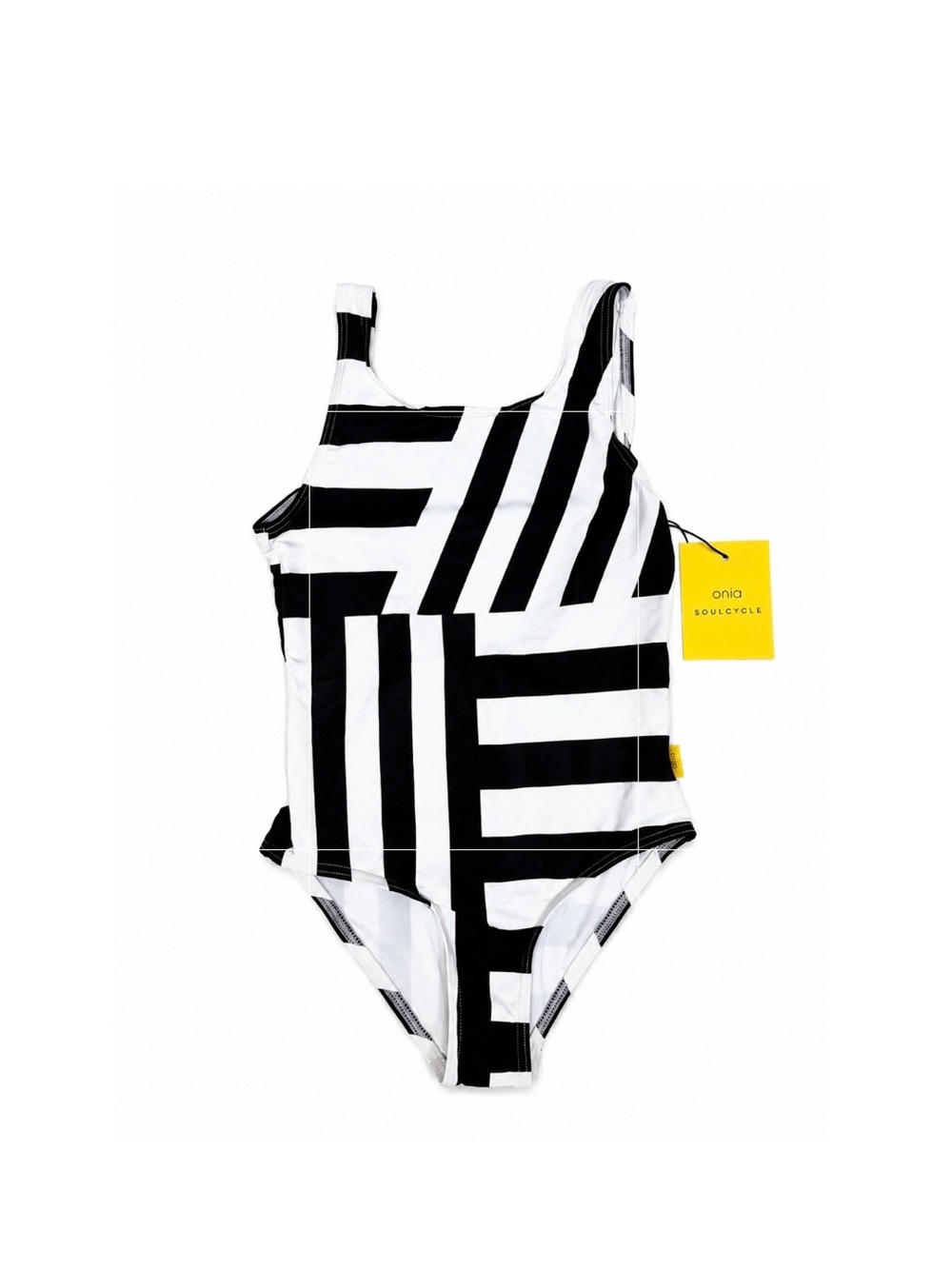 Onia Soulcycle Kids Black White Girls’ Ava One-Piece Swimsuit Sz 2 4 6 8 10